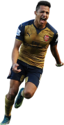 Alexis Sanchez football render