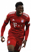 Alphonso Davies football render