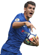 Alvaro Morata football render