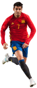 Álvaro Morata football render