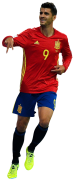 Álvaro Morata football render