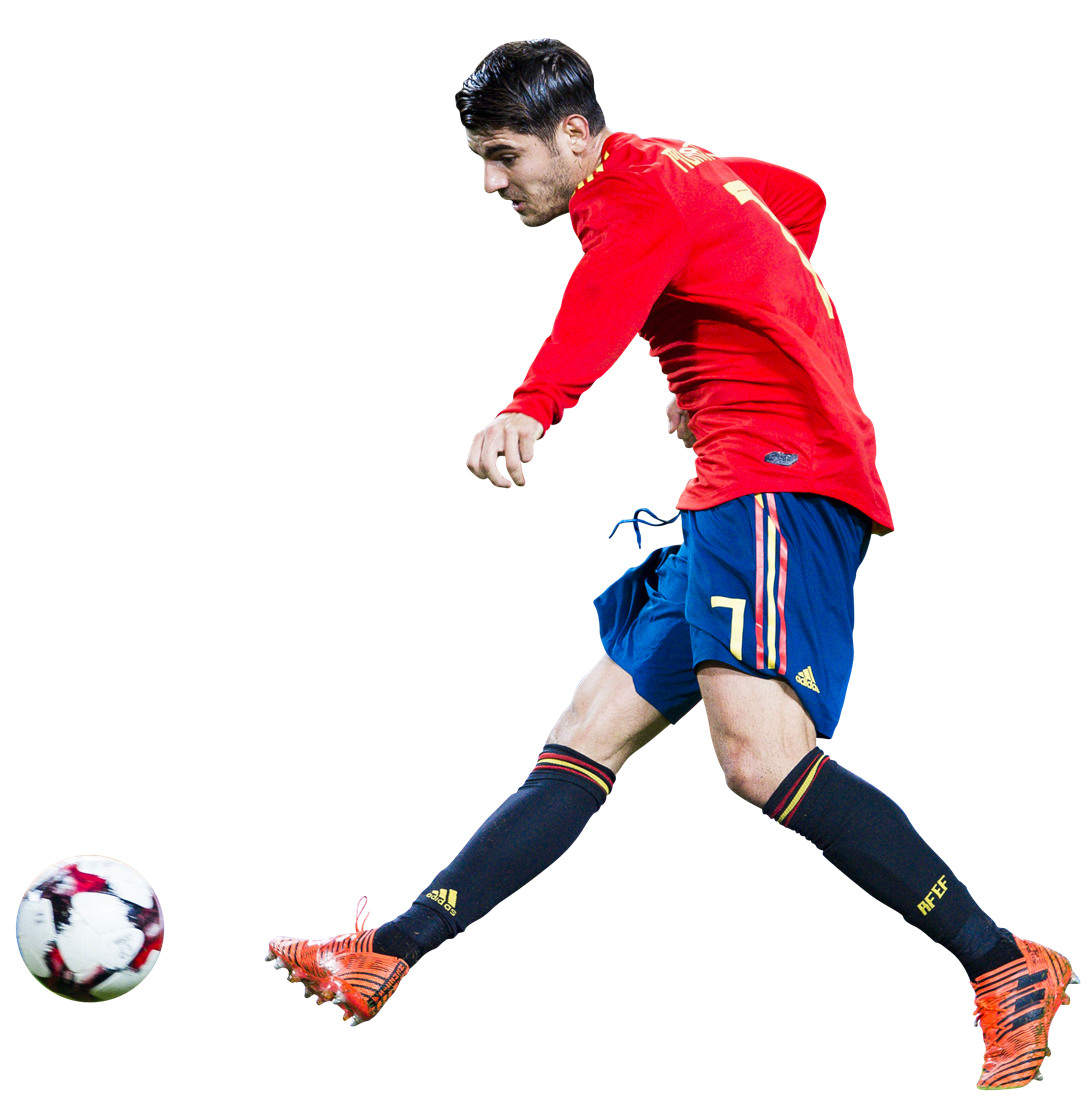 Alvaro Morata football render - 44658 - FootyRenders