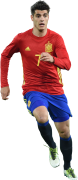 Alvaro Morata football render