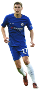 Andreas Christensen football render