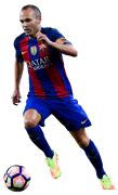 Andres Iniesta football render