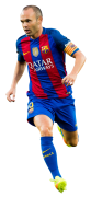 Andres Iniesta football render