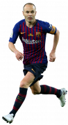 Andres Iniesta football render