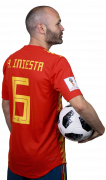 Andrés Iniesta football render