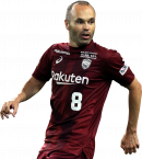 Andres Iniesta football render