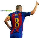 Andres Iniesta football render