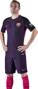 Andres Iniesta football render