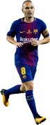 Andres Iniesta football render