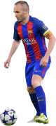 Andres Iniesta football render