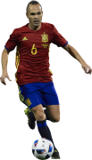 Andres Iniesta football render