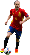 Andres Iniesta football render