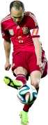 Andres Iniesta football render