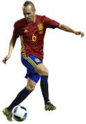 Andres Iniesta football render