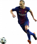 Andres Iniesta football render