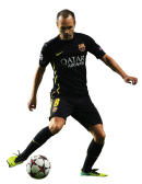 Andres Iniesta football render