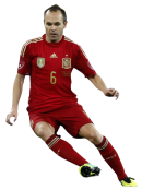 Andres Iniesta football render