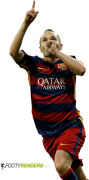 Andres Iniesta football render