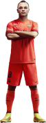 Andres Iniesta football render