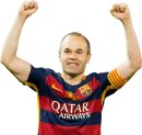 Andres Iniesta football render