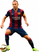 Andres Iniesta football render