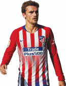 Antoine Griezmann football render