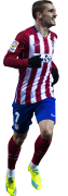 Antoine Griezmann football render