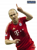 Arjen Robben football render