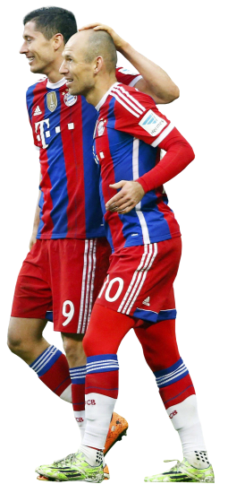 Arjen Robben & Robert Lewandowski