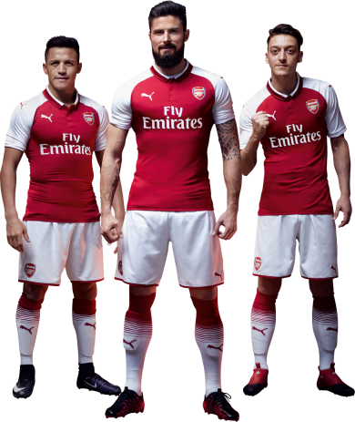 Alexis Sanchez, Olivier Giroud & Mesut Özil