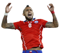 Arturo Vidal football render