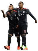 Arturo Vidal & Douglas Costa football render