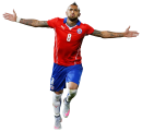 Arturo Vidal football render