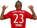 Arturo Vidal football render