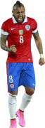 Arturo Vidal football render