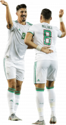 Baghdad Bounedjah & Youcef Belaili football render