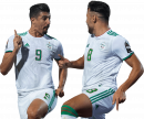 Baghdad Bounedjah & Youcef Belaili football render