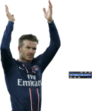 David Beckham football render