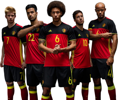 Kevin De Bruyne, Nacer Chadli, Axel Witsel, Eden Hazard & Vincent Kompany