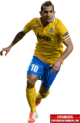 Carlos Tevez football render