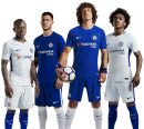 David Luiz, Eden Hazard, Willian & N’Golo Kanté football render