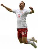 Christian Eriksen football render