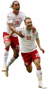 Christian Eriksen & Yussuf Poulsen football render