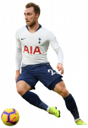 Christian Eriksen football render