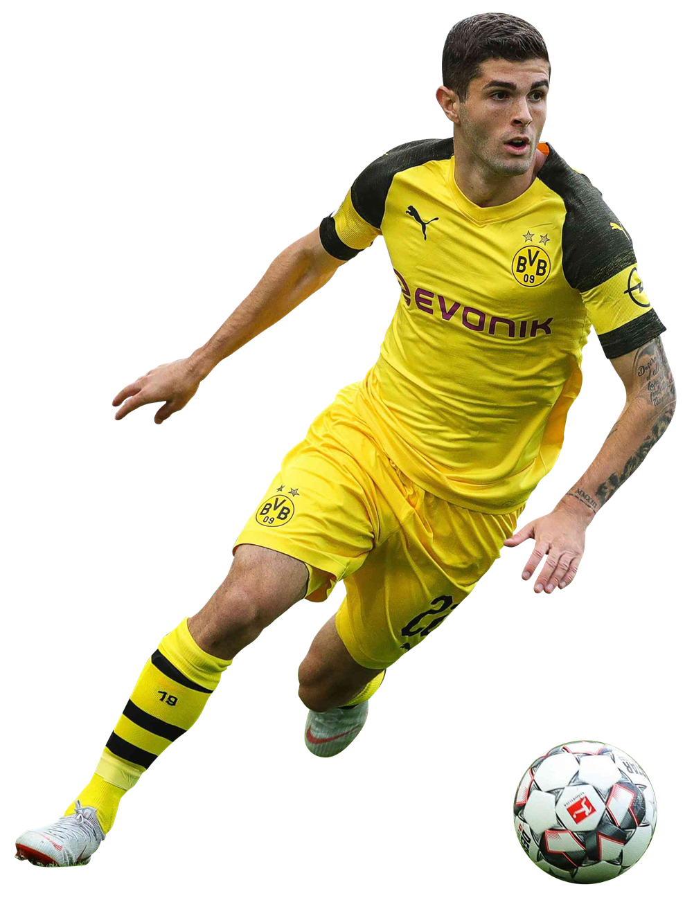 Christian Pulisic football render - 51640 - FootyRenders