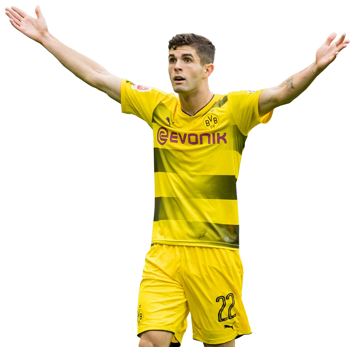 Christian Pulisic football render - 41840 - FootyRenders