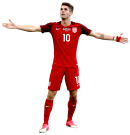 Christian Pulisic football render